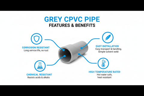 Grey CPVC Pipe Features and Benefits