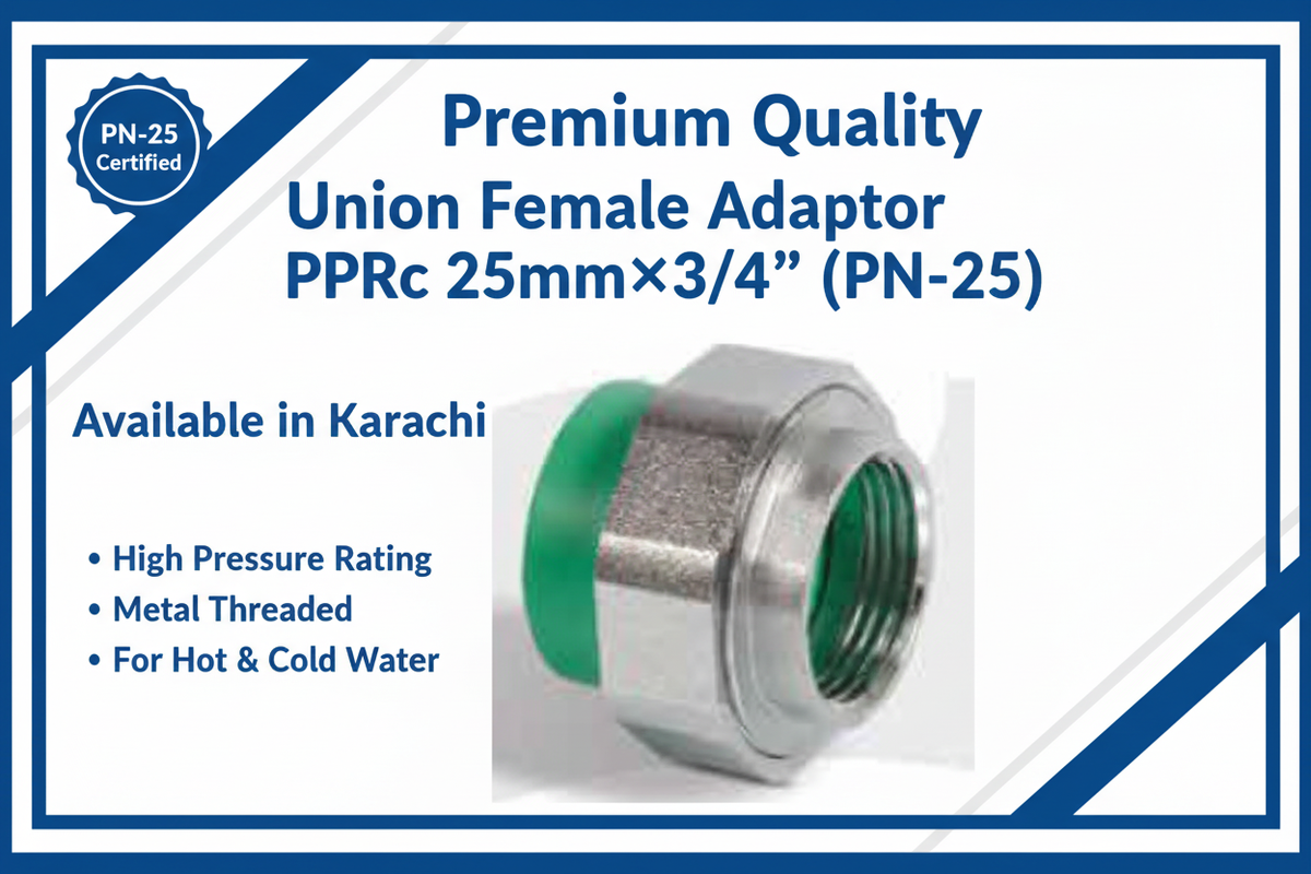 Union Female Adaptor PPRc 25mm×3/4" (PN-25) - Available in Karachi