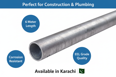 Pipe G.I. EEL 6 meter construction and plumbing application