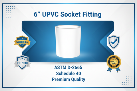 UPVC Socket Fitting - ASTM D-2665 Schedule 40 Premium Quality