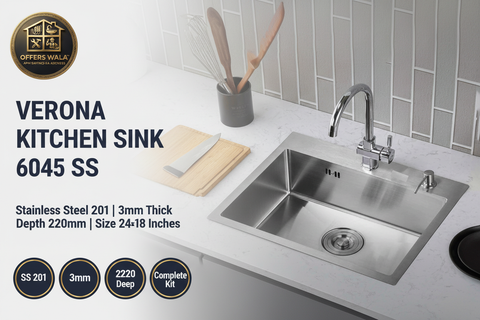 Verona Kitchen Sink 6045 SS Hero Banner