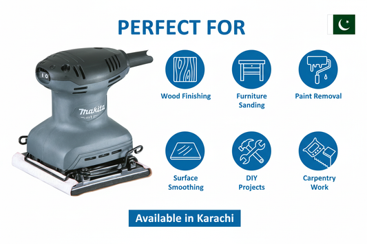 Makita M9200G Applications - Wood Finishing, Furniture Sanding, Surface Smoothing