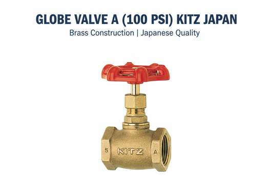 Globe Valve A (100 PSI) KITZ Japan - Brass Construction Japanese Quality