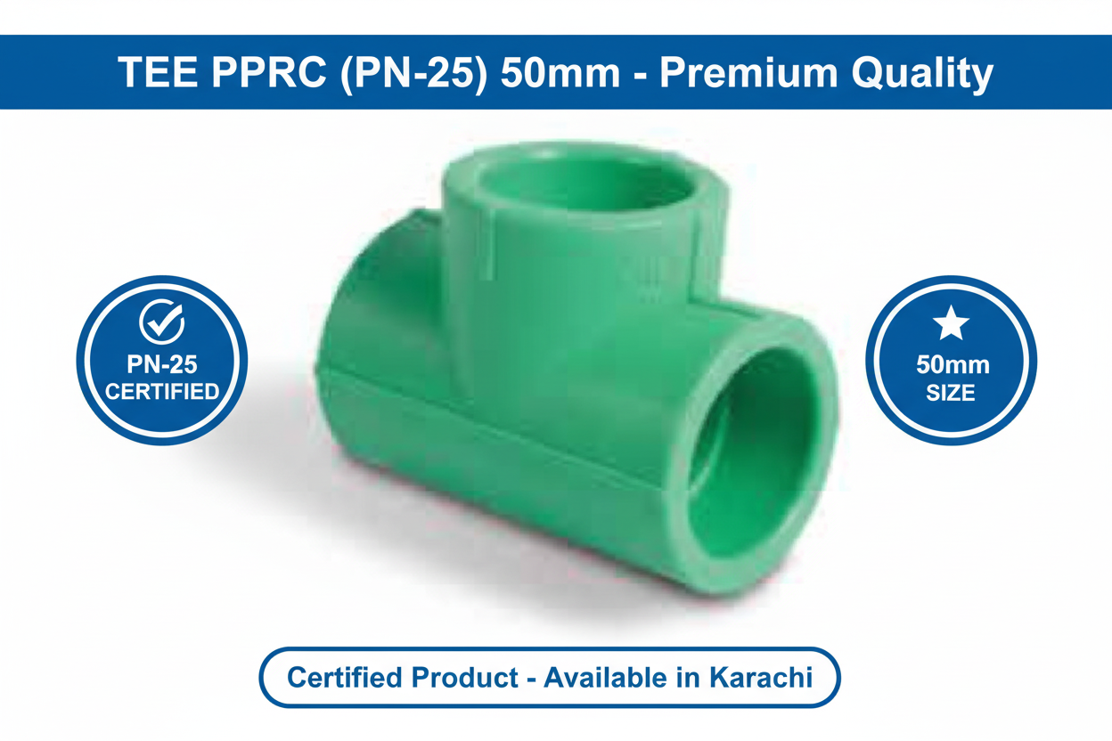 Tee PPRC PN-25 50mm Quality Certification