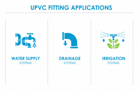 UPVC V.Socket/Adapter Applications - Water Supply, Drainage, Irrigation Systems