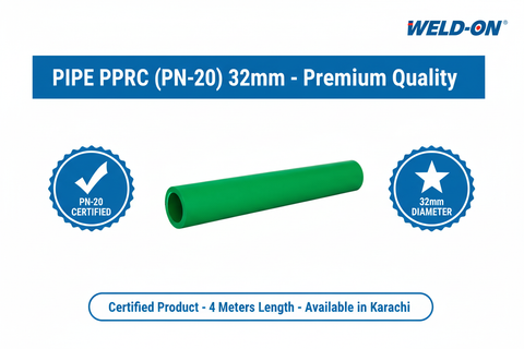 Pipe PPRC PN-20 32mm Quality Certification