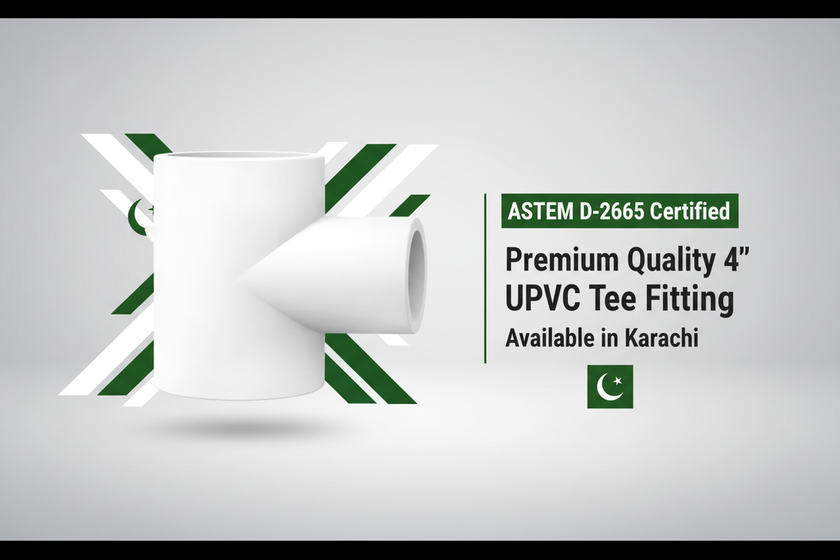 ASTM D-2665 Certified - Premium Quality 4" UPVC Tee Available in Karachi
