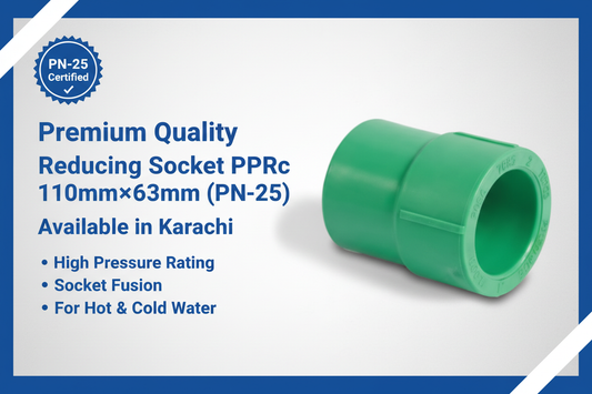 Reducing Socket PPRc 110mm×63mm (PN-25) - Available in Karachi