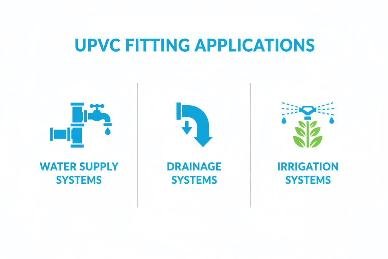 UPVC V.Socket/Adapter Applications - Water Supply, Drainage, Irrigation Systems