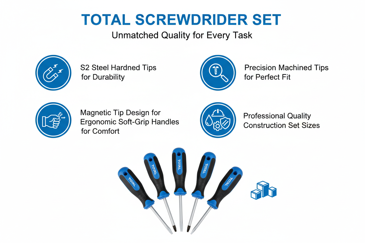 Total Screwdriver Set Features and Benefits