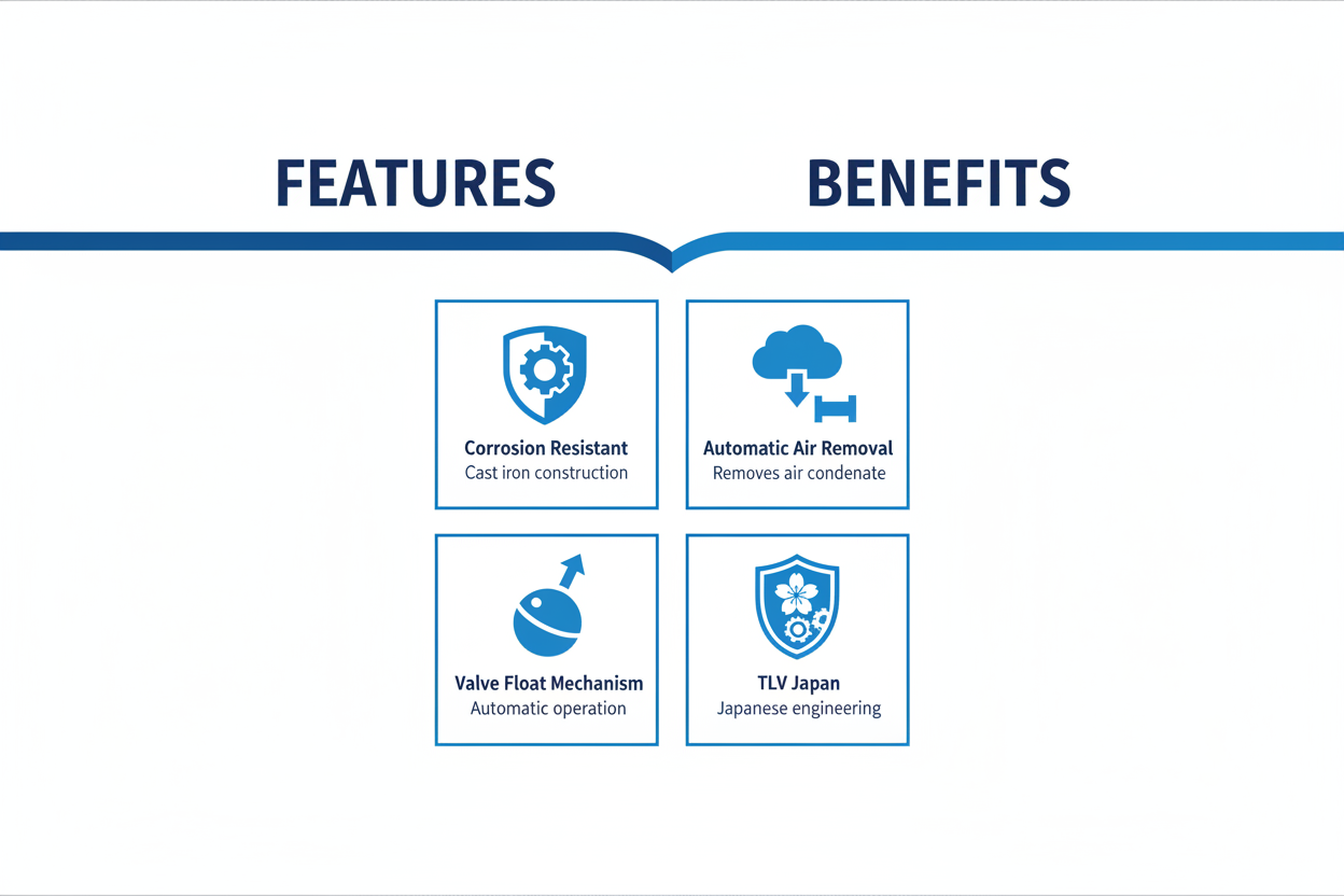 Air Trap TLV Japan - Features & Benefits