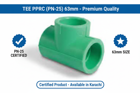 Tee PPRC PN-25 63mm Quality Certification