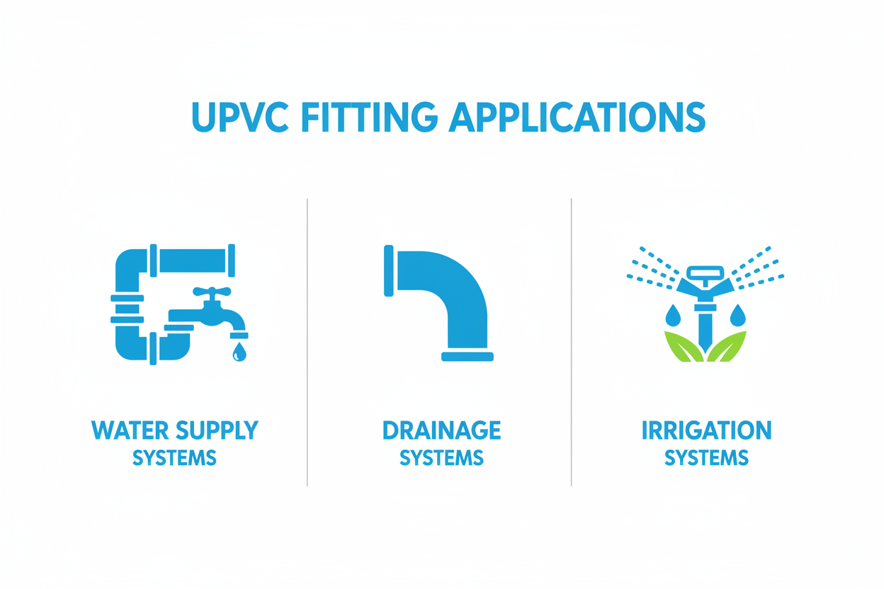 UPVC End Cap Applications - Water Supply, Drainage, Irrigation Systems