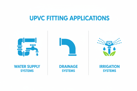UPVC End Cap Applications - Water Supply, Drainage, Irrigation Systems