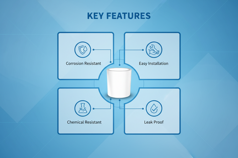White UPVC Socket Features - Corrosion Resistant, Easy Installation, Chemical Resistant, Leak Proof