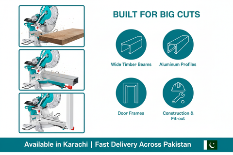 Total Miter Saw Use Cases - Timber Aluminum Door Frames Construction