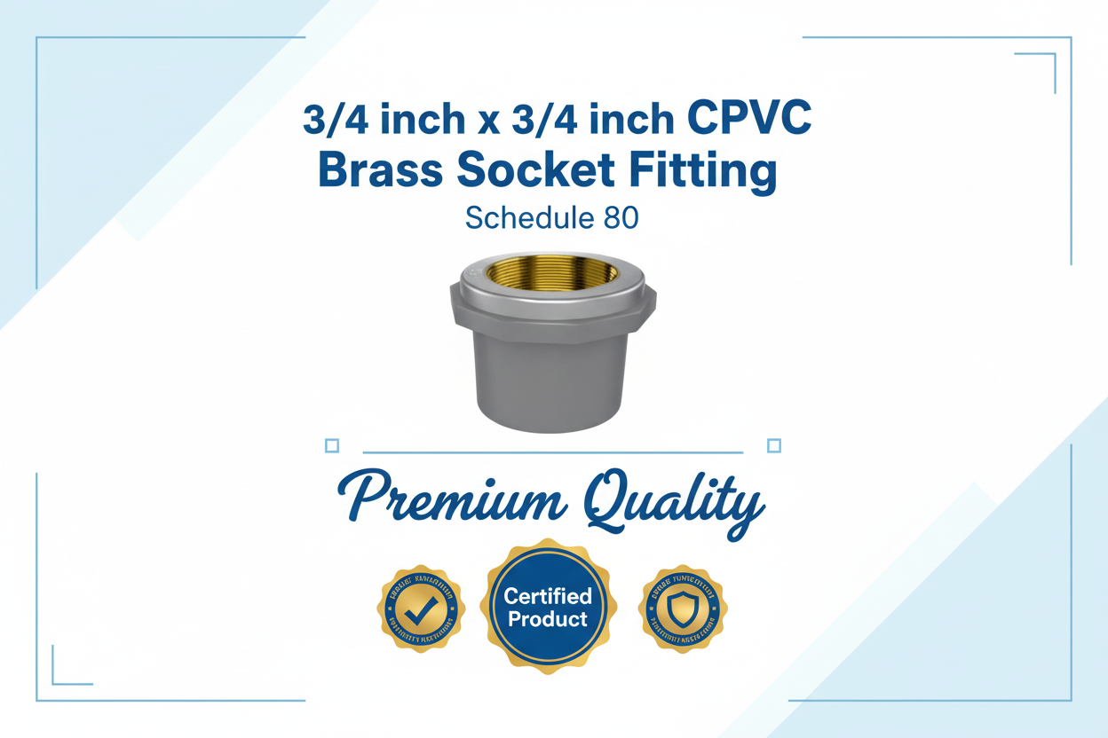 CPVC Brass Socket - SCH-80 Schedule 80 Premium Quality