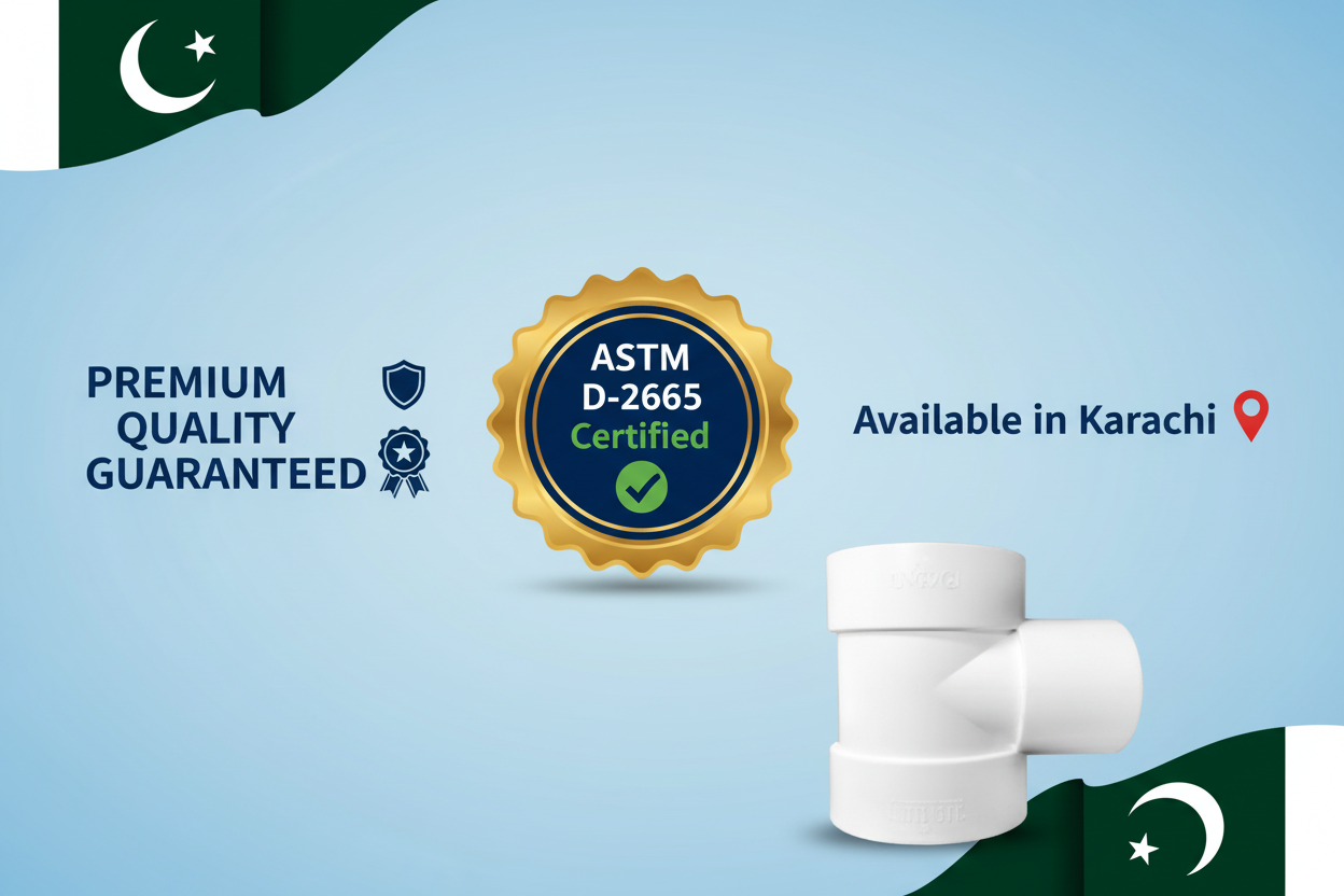 ASTM D-2665 Certified - Premium Quality UPVC Reducer Tee Available in Karachi