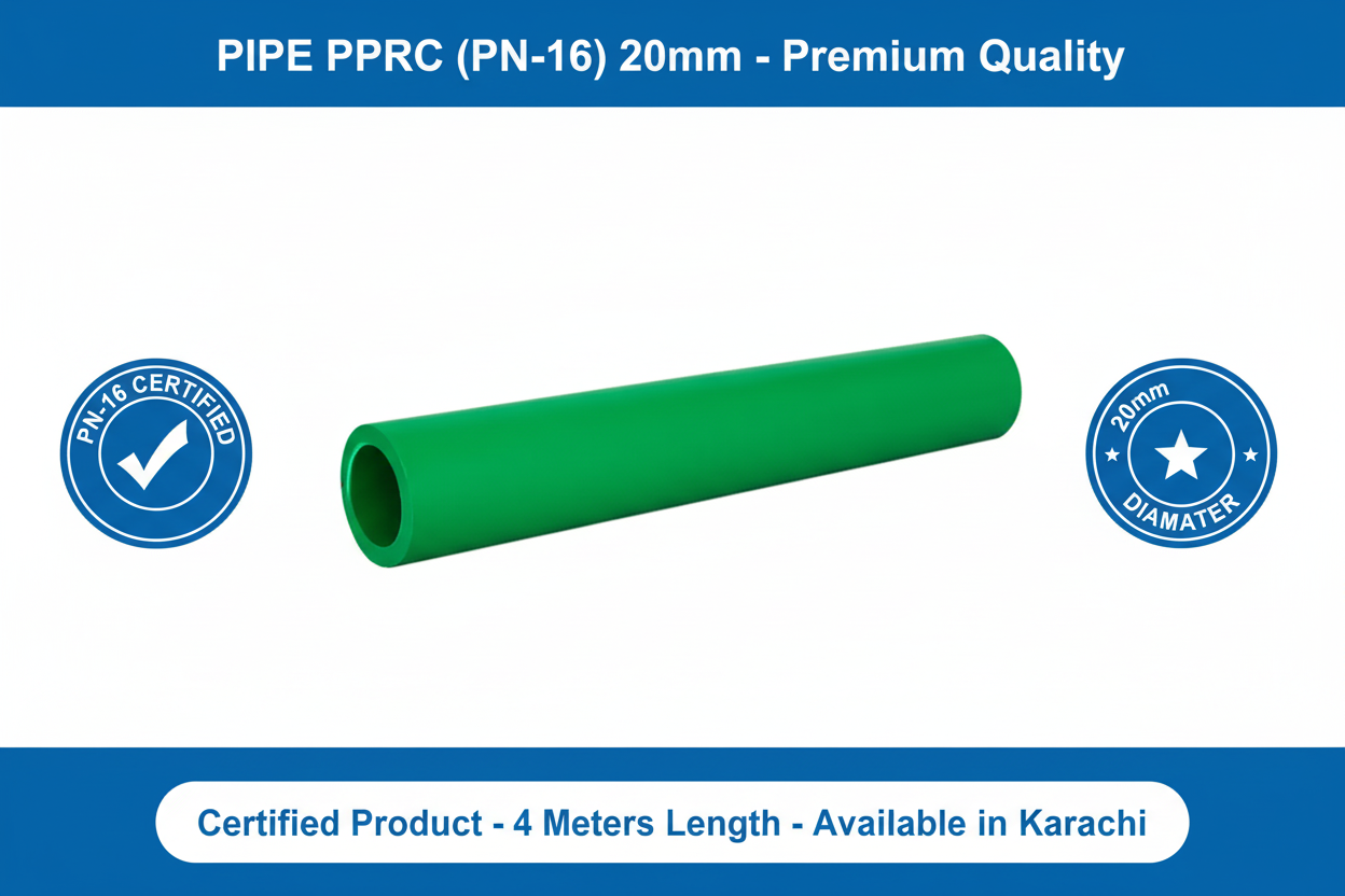 Pipe PPRC PN-16 20mm Quality Certification