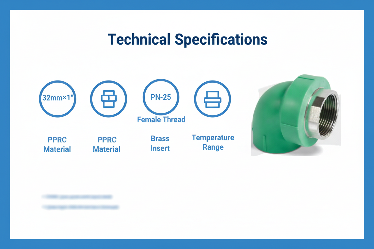 Elbow Female PPRC PN-25 32mm*1"