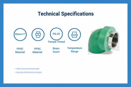 Elbow Female PPRC PN-25 32mm*1"