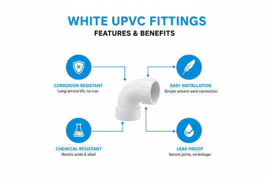 White UPVC Fittings Features and Benefits
