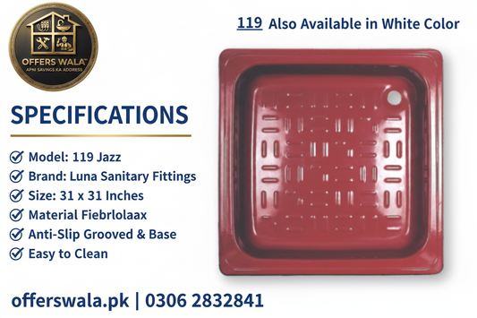 119 Jazz Shower Tray Specifications