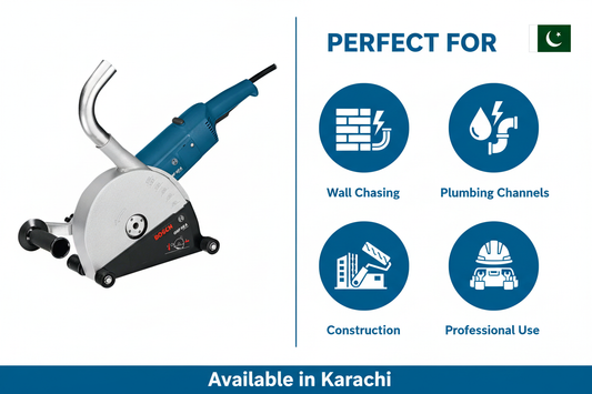 Bosch GNF35A Applications - Wall Chasing, Electrical Conduits, Plumbing Channels