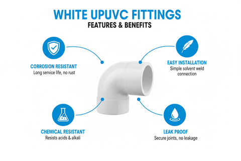 White UPVC Fittings Features and Benefits