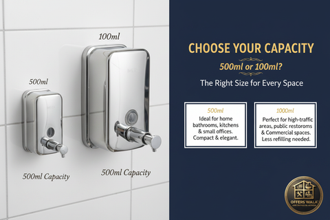 Choose Your Capacity 500ml vs 1000ml – A+ Lifestyle Panel