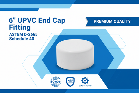 UPVC End Cap Fitting - ASTM D-2665 Schedule 40 Premium Quality