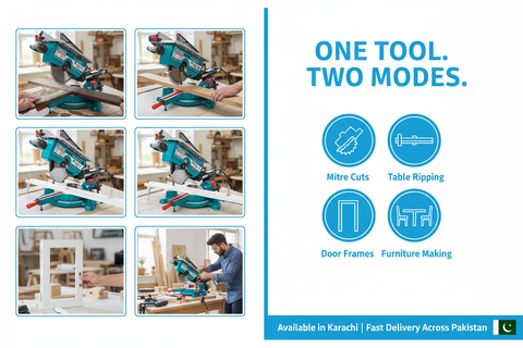 Total 2-in-1 Saw Use Cases - Mitre Cuts Table Ripping Furniture