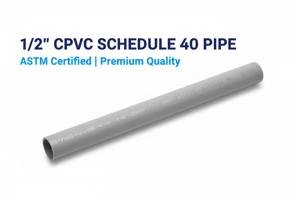 1/2 inch CPVC Schedule 40 Pipe