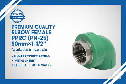 Elbow Female PPRC PN-25 50mm*1-1/2"