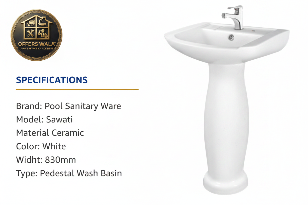 Sawati Basin Pedestal Specifications — Offers Wala