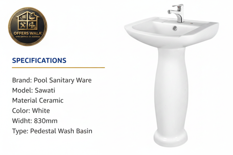 Sawati Basin Pedestal Specifications — Offers Wala