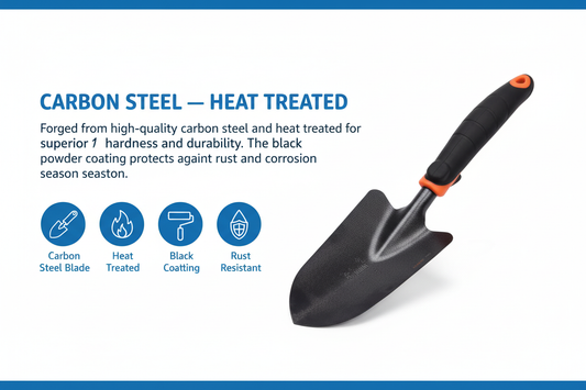 Harden Garden Shovel Carbon Steel Heat Treated Feature