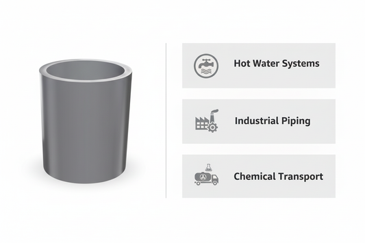 CPVC Socket Applications - Hot Water Systems, Industrial Piping, Chemical Transport