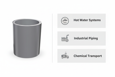 CPVC Socket Applications - Hot Water Systems, Industrial Piping, Chemical Transport