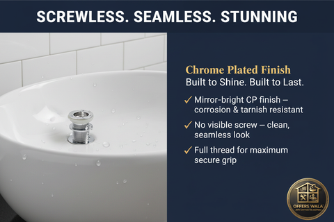 Screwless Seamless Chrome Finish Lifestyle – A+ Content Panel