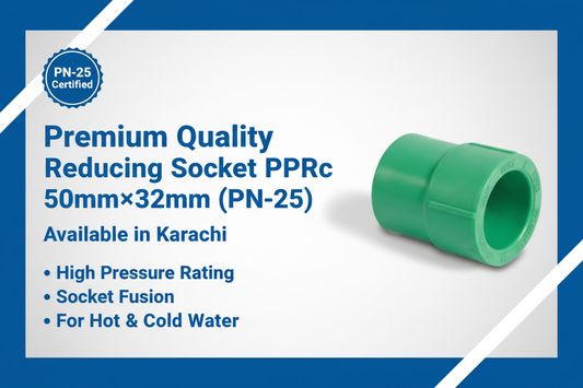 Reducing Socket PPRc 50mm×32mm (PN-25) - Available in Karachi