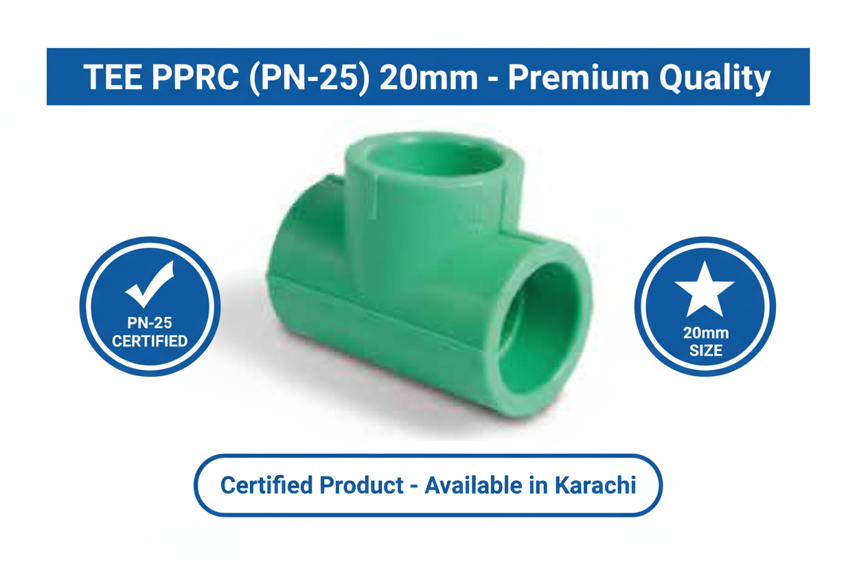 Tee PPRC PN-25 20mm Quality Certification
