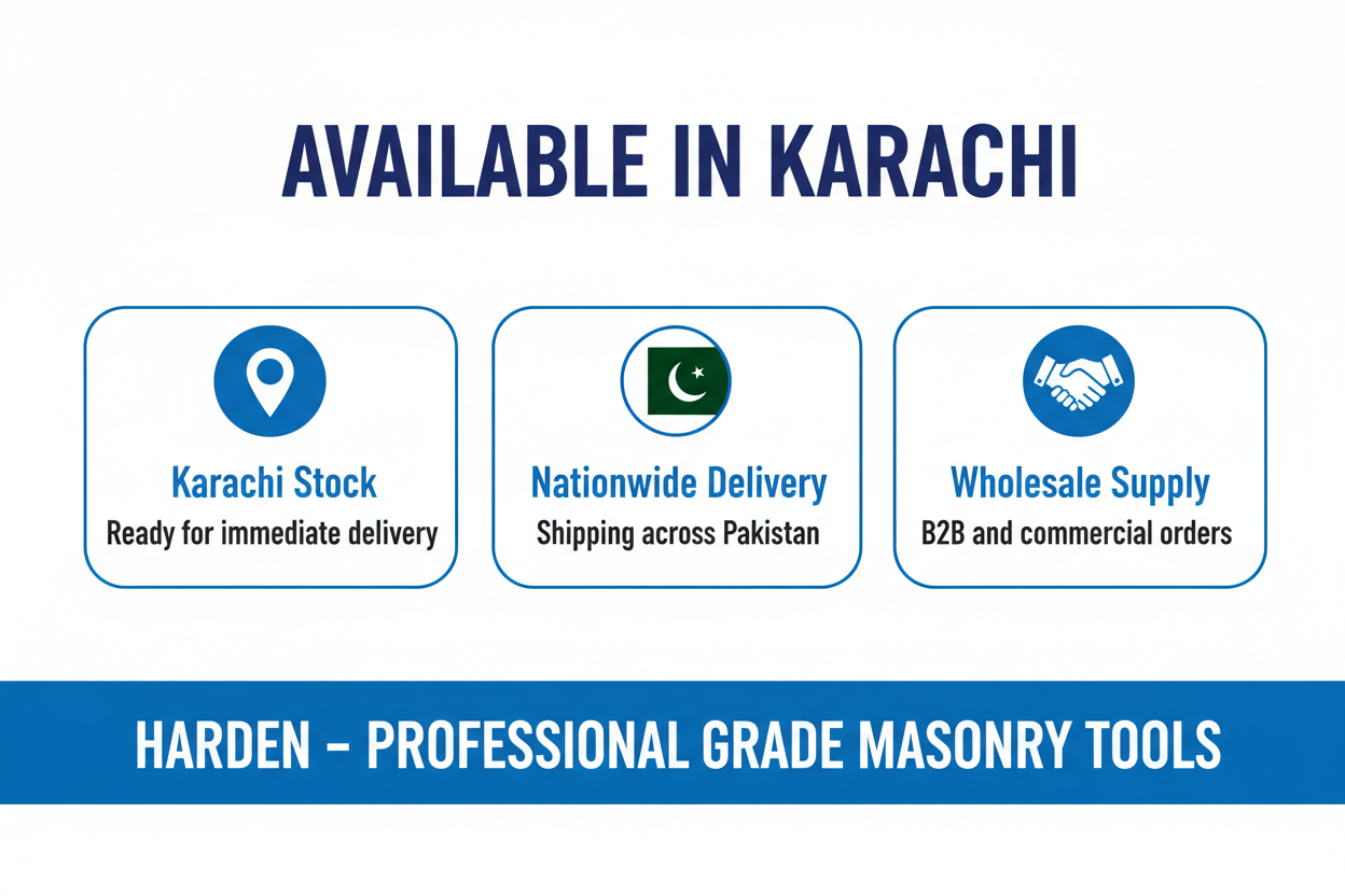Availability banner - Karachi stock, nationwide Pakistan delivery, wholesale supply
