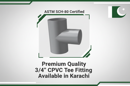 ASTM SCH-80 Certified - Premium Quality 3/4" CPVC Tee Available in Karachi