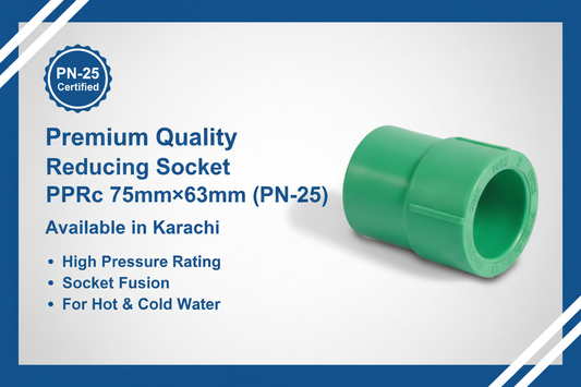 Reducing Socket PPRc 75mm×63mm (PN-25) - Available in Karachi