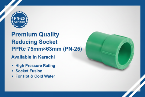 Reducing Socket PPRc 75mm×63mm (PN-25) - Available in Karachi