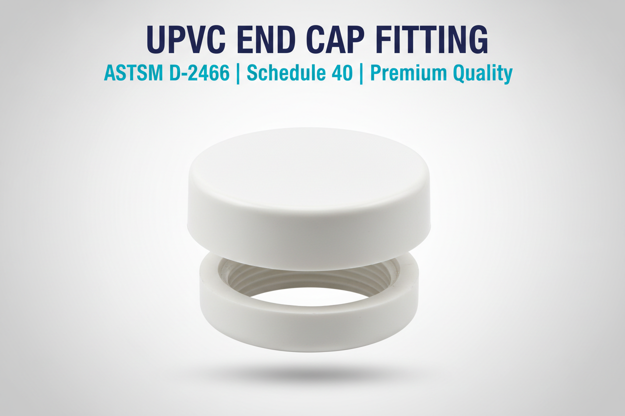 UPVC End Cap Fitting - ASTM D-2466 Schedule 40 Premium Quality