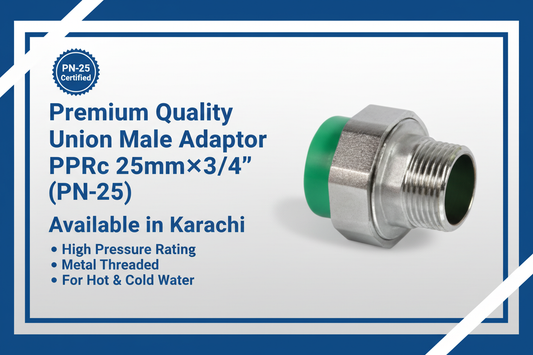 Union Male Adaptor PPRc 25mm×3/4" (PN-25) - Available in Karachi