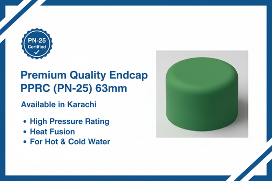 Premium PPRC Endcap 63mm PN-25 - Available in Karachi