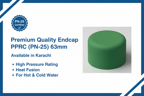 Premium PPRC Endcap 63mm PN-25 - Available in Karachi